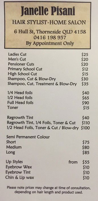 Janelle Pisani - Hair Stylist - Gold Coast Hairdresser 1