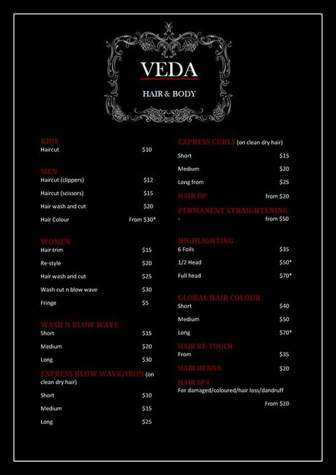 VEDA- Hair & Body - Gold Coast Hairdresser 0